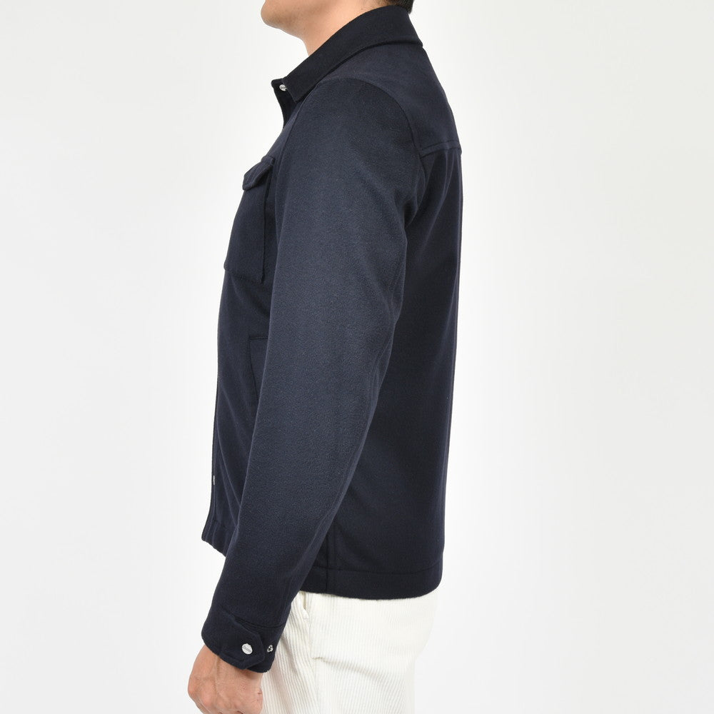 HERNO（ヘルノ） ウールカシミアフランネルシャツブルゾン GI000312U-33318