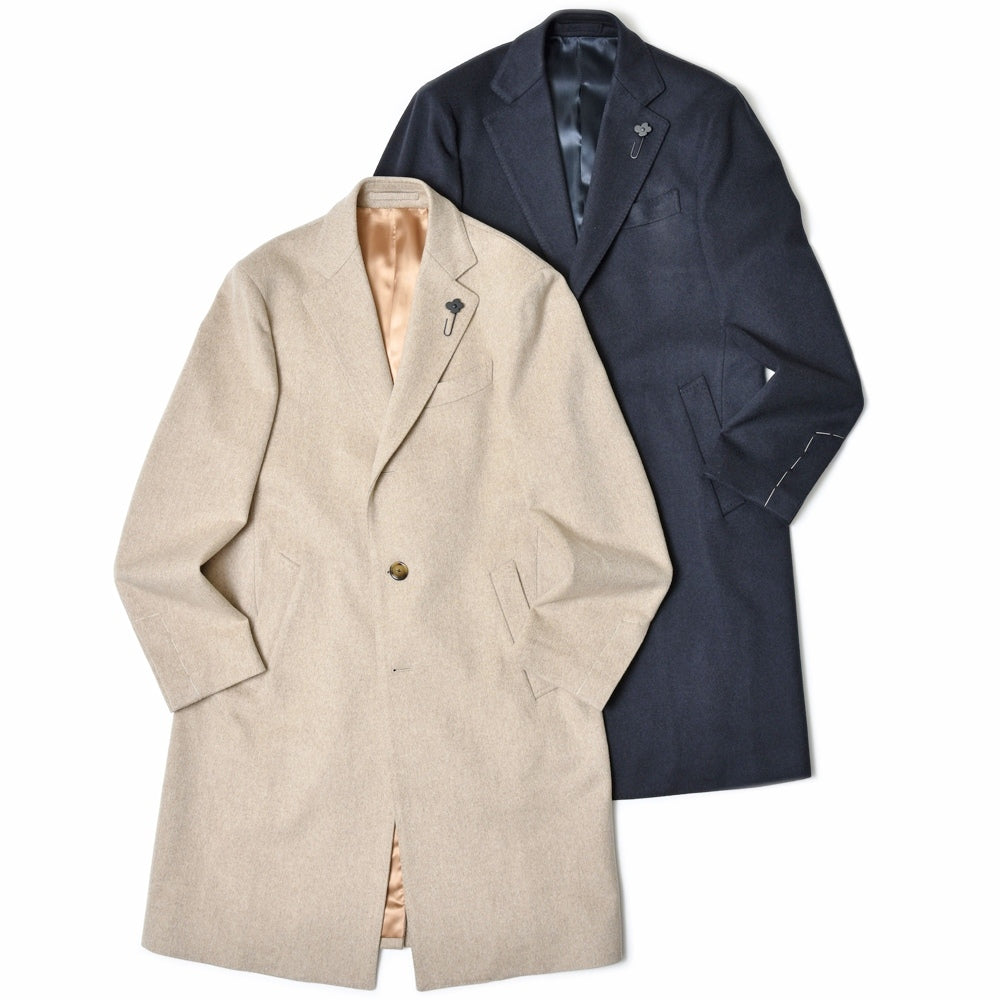 LARDINI（ラルディーニ） SPECIALスペシャル ウールフランネルチェスターフィールドコート(Loro Pianaファブリック) JA23636Q/IVC63618