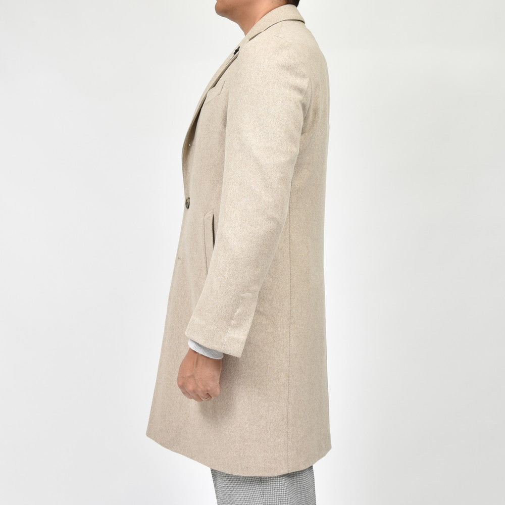 LARDINI（ラルディーニ） SPECIALスペシャル ウールフランネルチェスターフィールドコート(Loro Pianaファブリック) JA23636Q/IVC63618