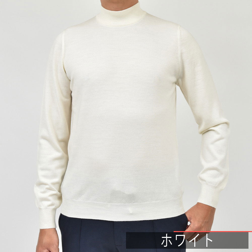 GRAN SASSO（グランサッソ） 12ゲージウールモックネックニット 55108/14290