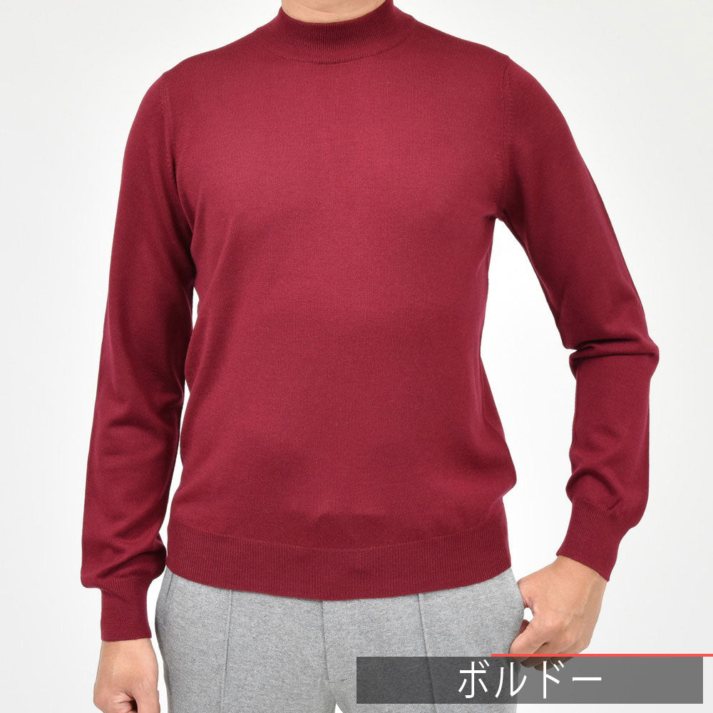 GRAN SASSO（グランサッソ） 12ゲージウールモックネックニット 55108/14290