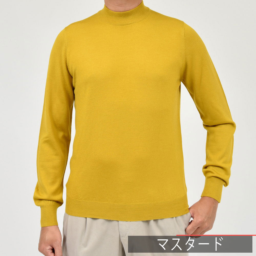 GRAN SASSO（グランサッソ） 12ゲージウールモックネックニット 55108/14290
