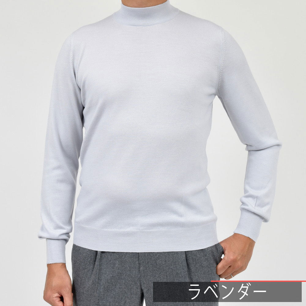 GRAN SASSO（グランサッソ） 12ゲージウールモックネックニット 55108/14290