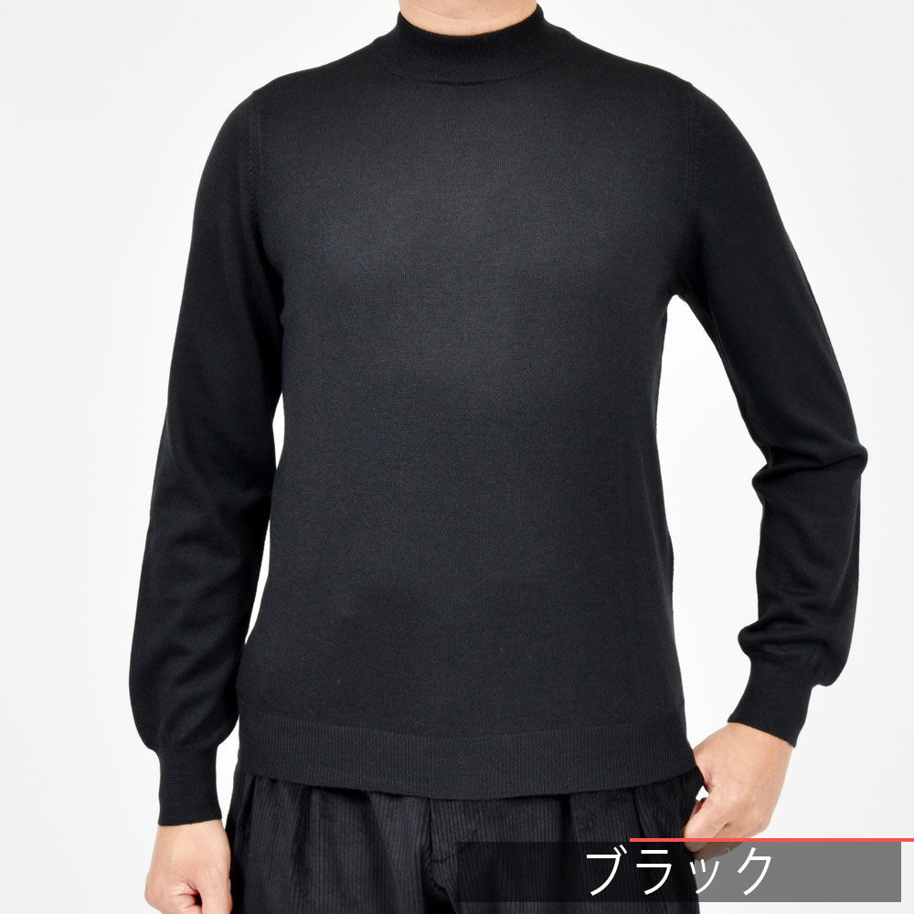 GRAN SASSO（グランサッソ） 12ゲージウールモックネックニット 55108/14290