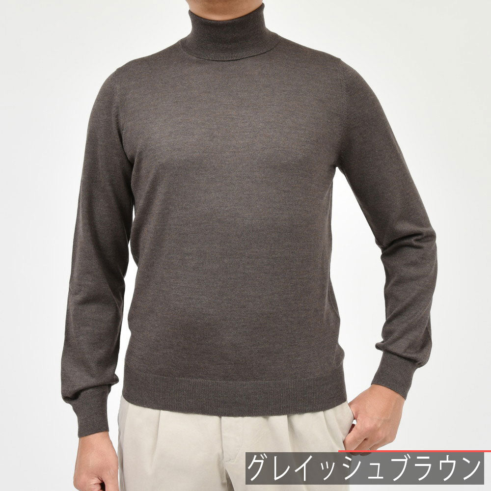 GRAN SASSO（グランサッソ） 12ゲージウールタートルネックニット 55157/14290
