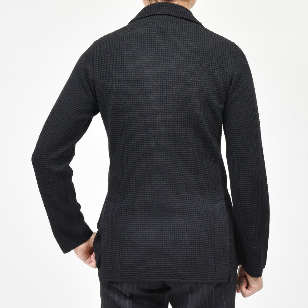 LARDINI（ラルディーニ） ウールタックリブニットジャケット JALJM56/IV63001