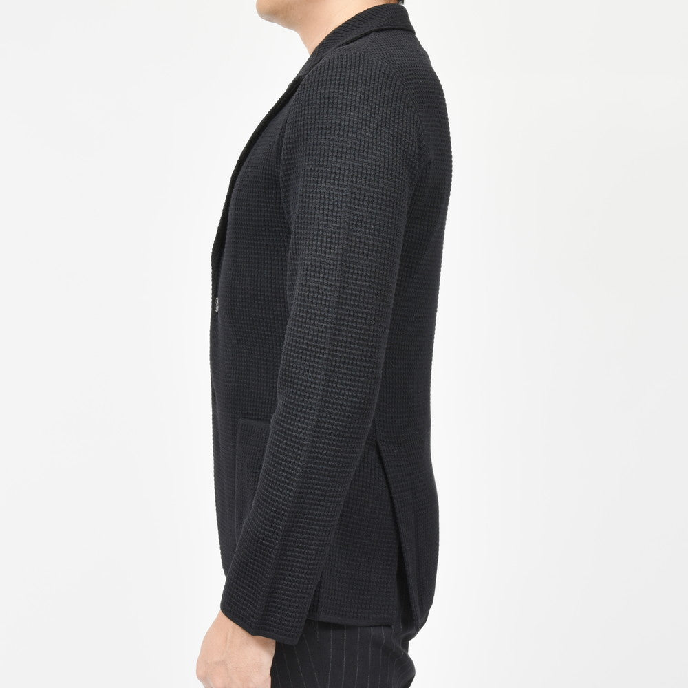 LARDINI（ラルディーニ） ウールタックリブニットジャケット JALJM56/IV63001
