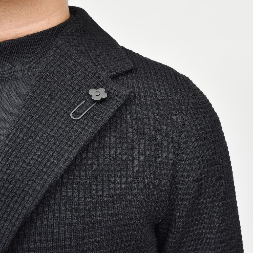 LARDINI（ラルディーニ） ウールタックリブニットジャケット JALJM56/IV63001