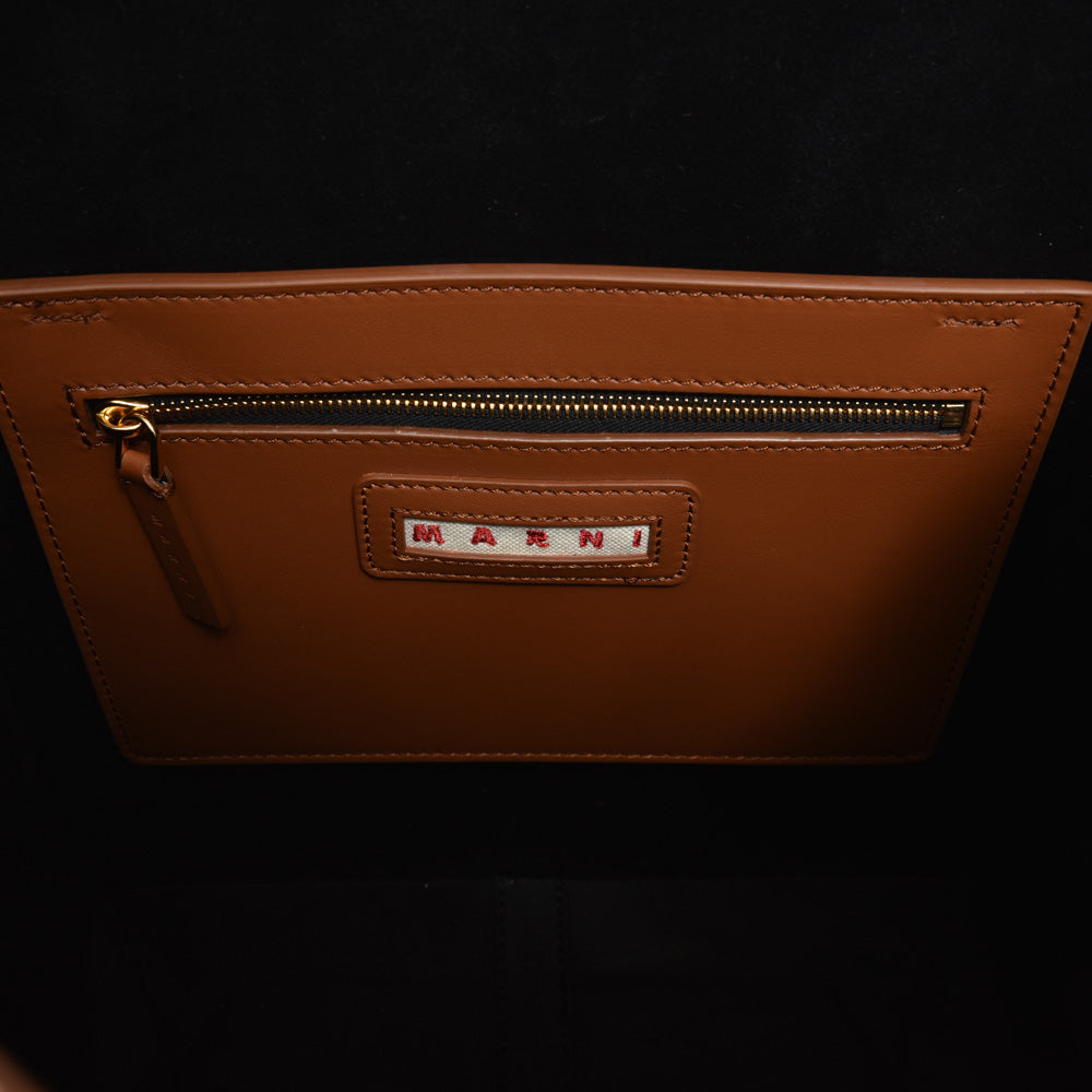 MARNI（マルニ） Museo スムースカーフレザーホーボーバッグ SHMP0111U0 P6483