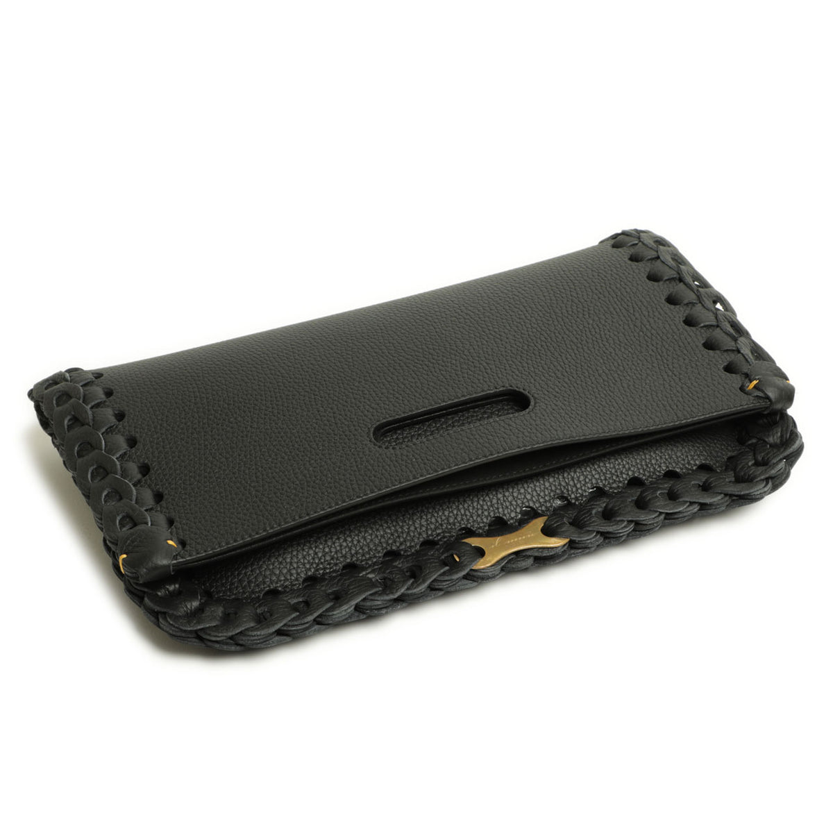 イルミーチョ / 【菅原靴店別注モデル】ブルレザー フォールディング クラッチバッグ/BOHO B-66/NERO ブラック