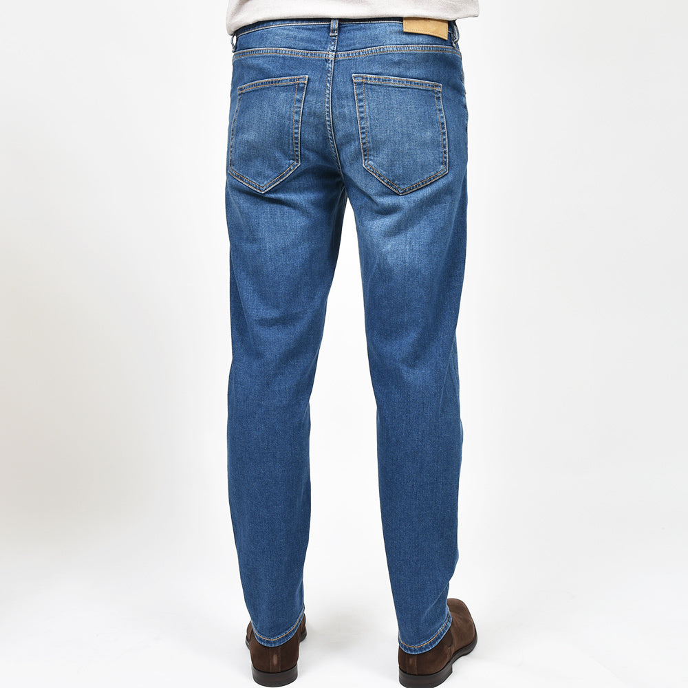 PT TORINO DENIM ピーティートリノデニム コットンポリエステル ストレッチ ウォッシュド デニムパンツ REGGAE/TAPERED FIT/CA5920