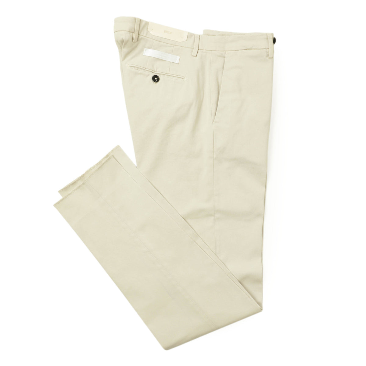 ブリリア 1949 / ノープリーツ コットン ストレッチ スラックス パンツ / SLIM FIT / ERCOLANO / 424008 / ライトベージュ