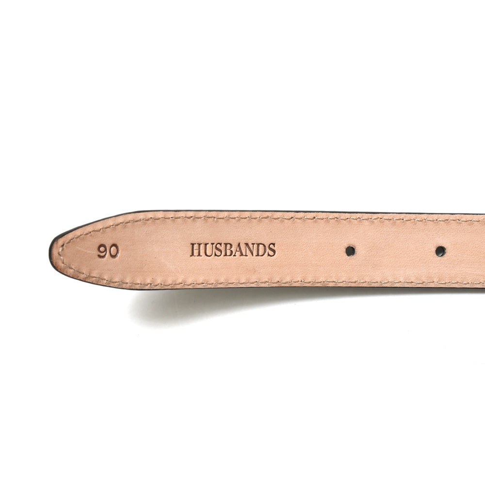 HUSBANDS（ハズバンズ） ナッパカーフナローベルト HES BEBLE/CENP LEBK