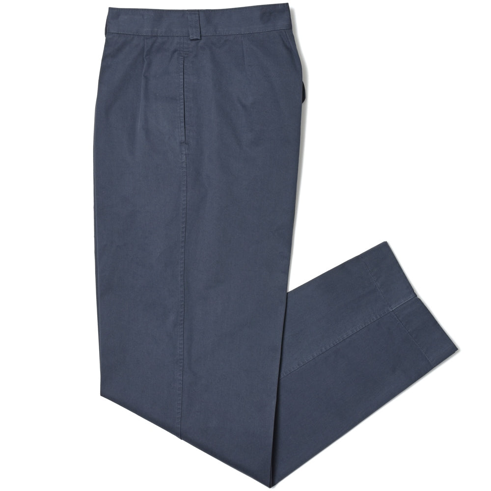 ORBIUM（オルビウム） WORKDRESS TROUSERSワークドレストラウザーズ ガーメントダイコットンギャバジン2プリーツテーパードパンツ 100