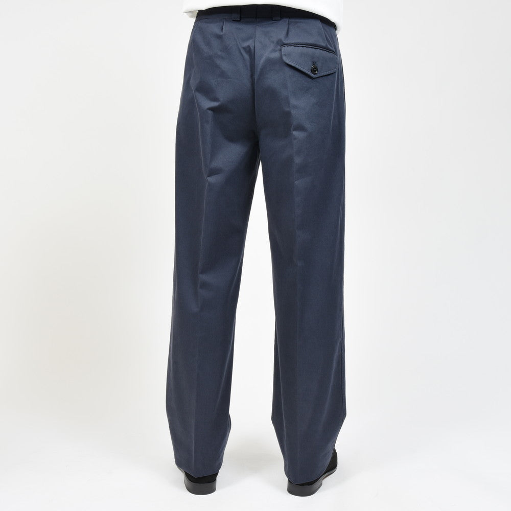 ORBIUM（オルビウム） WORKDRESS TROUSERSワークドレストラウザーズ ガーメントダイコットンギャバジン2プリーツテーパードパンツ 100