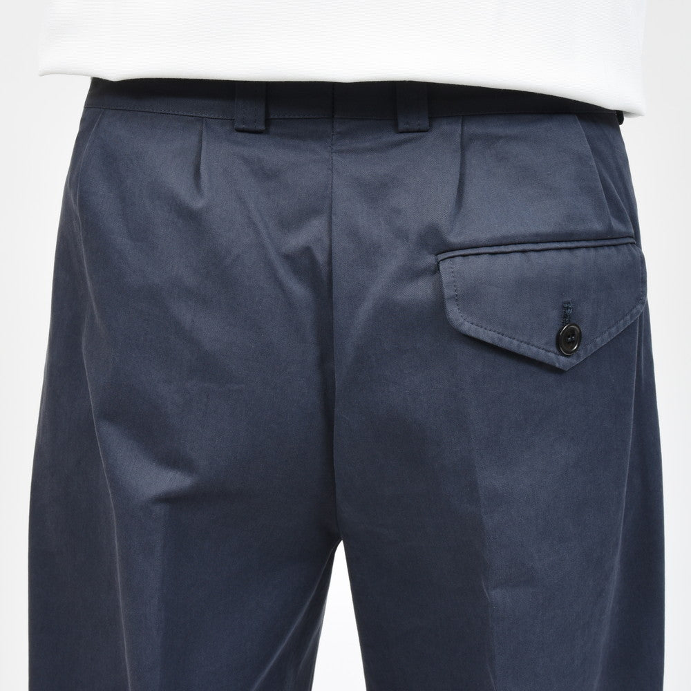 ORBIUM（オルビウム） WORKDRESS TROUSERSワークドレストラウザーズ ガーメントダイコットンギャバジン2プリーツテーパードパンツ 100