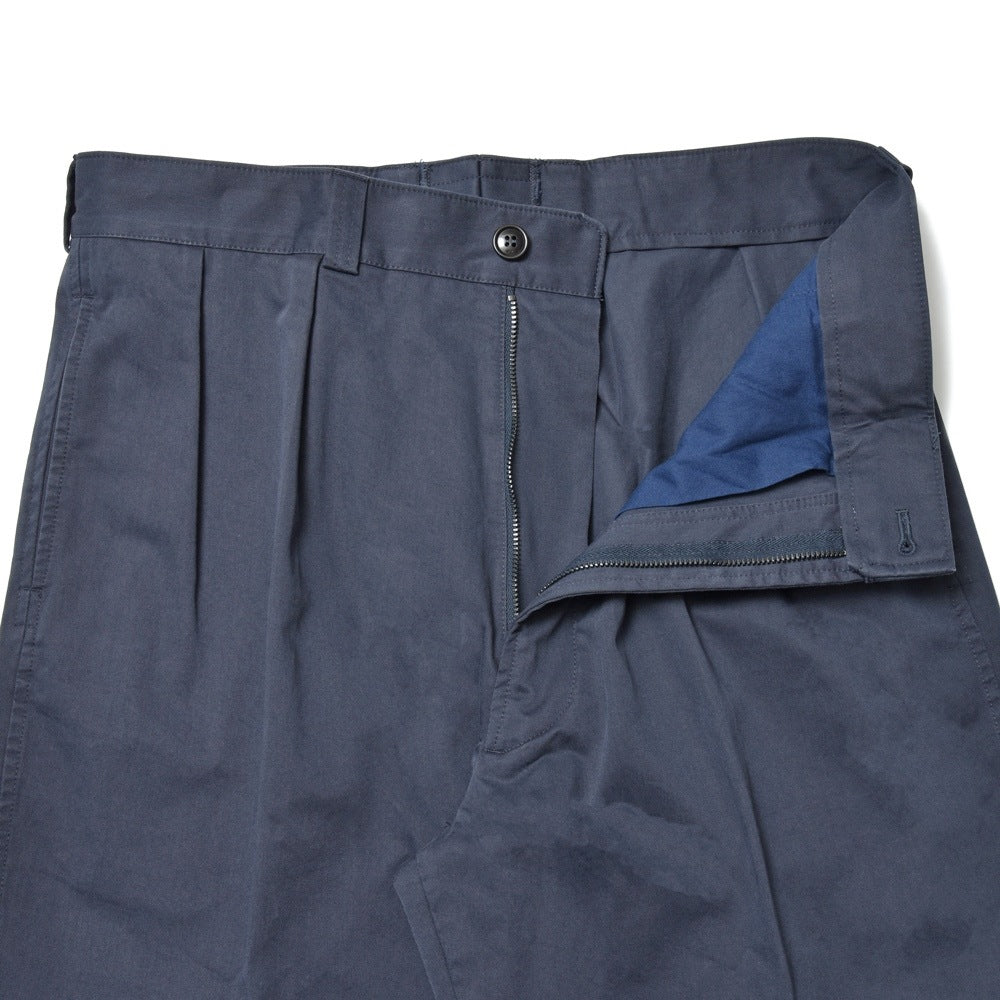 ORBIUM（オルビウム） WORKDRESS TROUSERSワークドレストラウザーズ ガーメントダイコットンギャバジン2プリーツテーパードパンツ 100