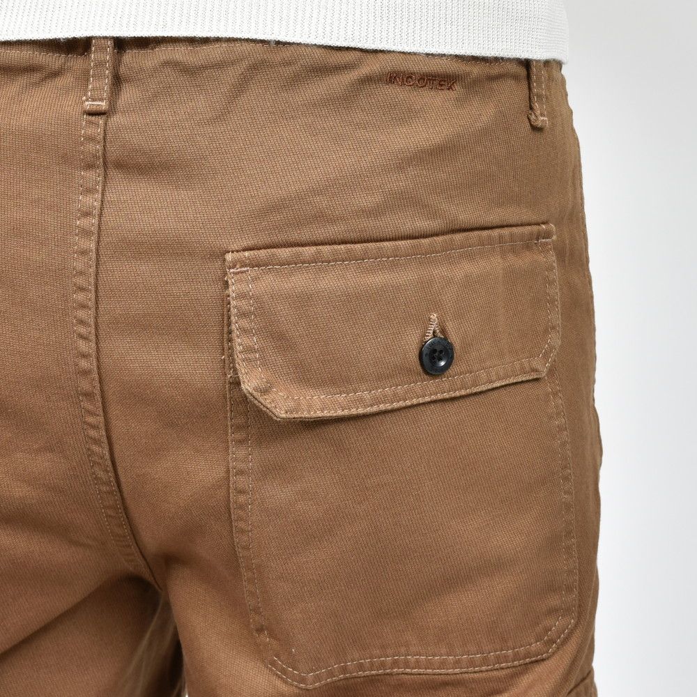 INCOTEX SLACKS（インコテックス スラックス） REGULAR FIT ウォッシュドトリコチノシャーリングクロップドカーゴパンツ 10S196-20212/21501