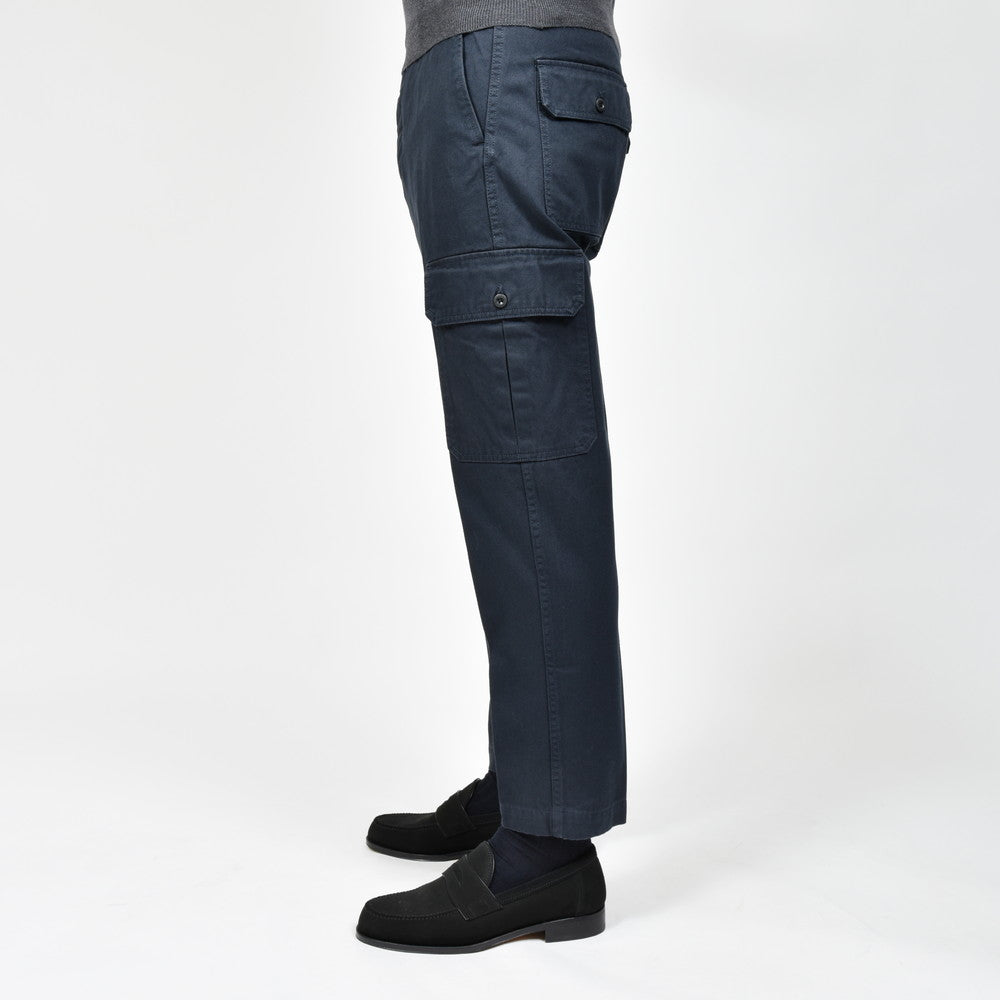 INCOTEX SLACKS（インコテックス スラックス） REGULAR FIT ウォッシュドトリコチノシャーリングクロップドカーゴパンツ 10S196-20212/21501