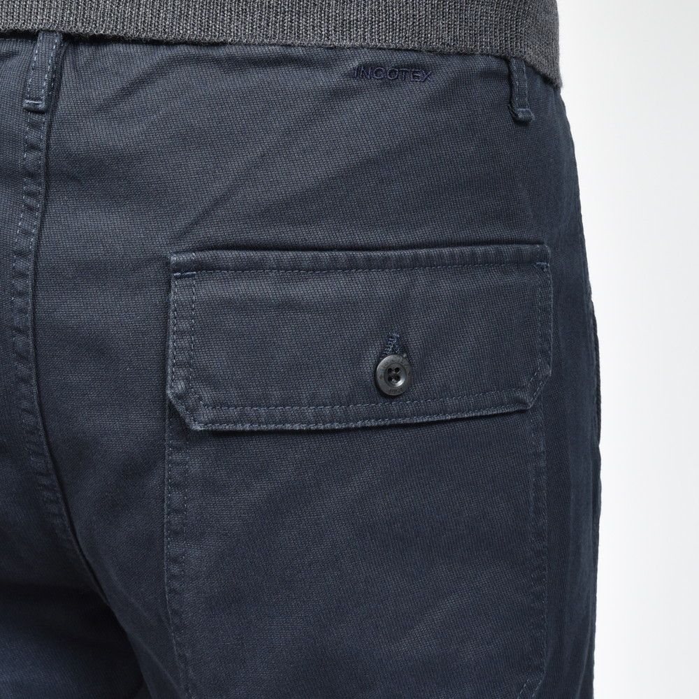 INCOTEX SLACKS（インコテックス スラックス） REGULAR FIT ウォッシュドトリコチノシャーリングクロップドカーゴパンツ 10S196-20212/21501