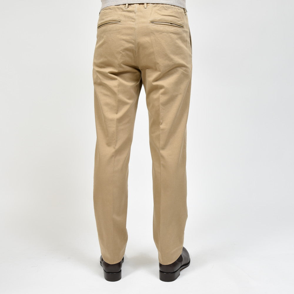 INCOTEX SLACKS（インコテックス スラックス） SLIM FIT ガーメントダイコットンストレッチサテンシャーリングテーパードパンツ 13S166-4697A/21553