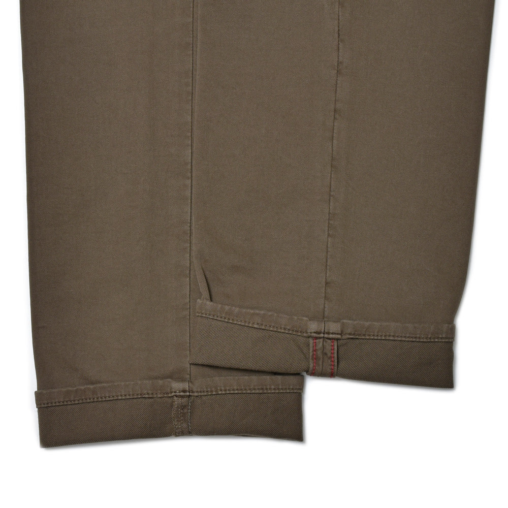 INCOTEX SLACKS（インコテックス スラックス） SLIM FIT ガーメントダイコットンストレッチサテンシャーリングテーパードパンツ 13S166-4697A/21553