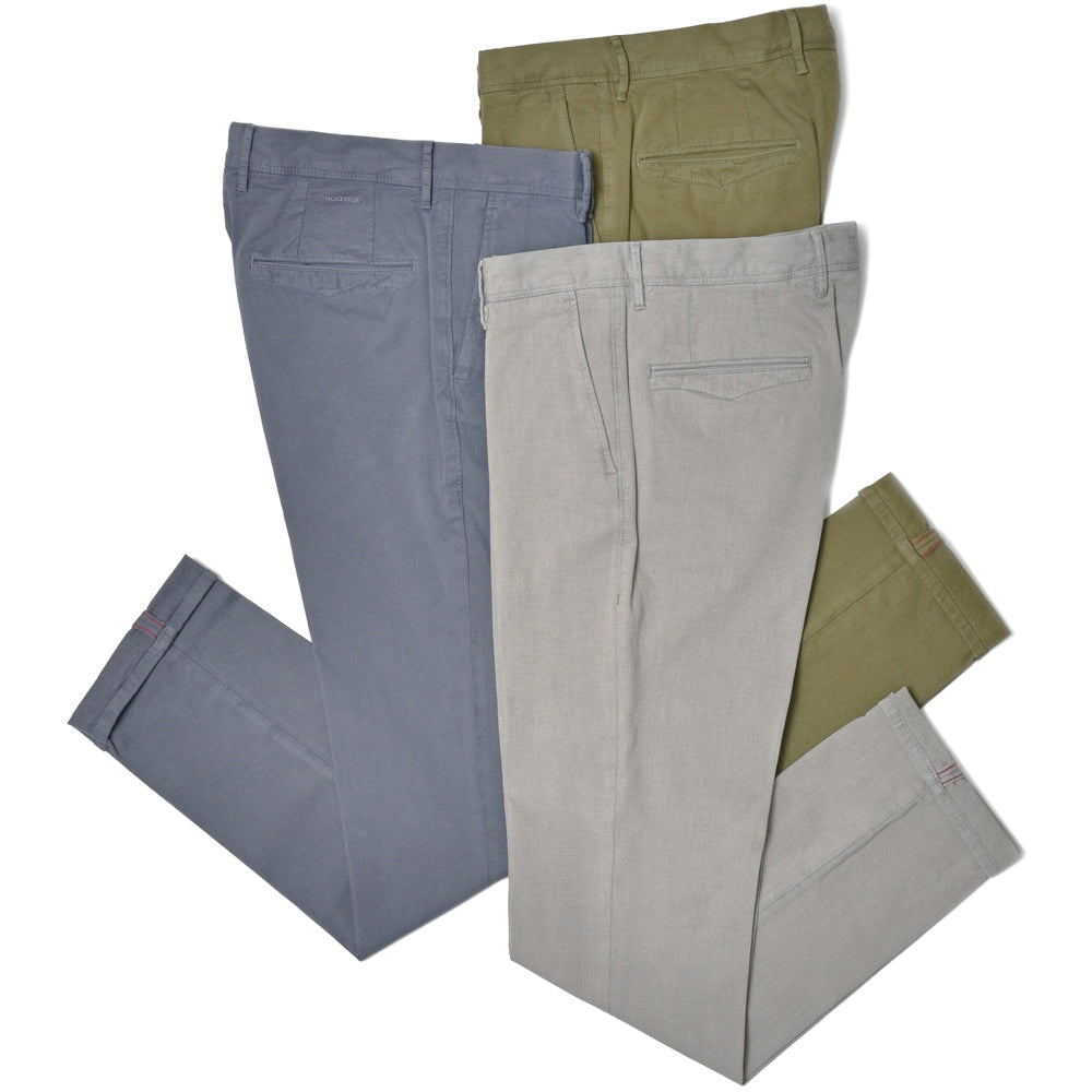INCOTEX SLACKS（インコテックス スラックス） SLIM FIT ガーメントダイストレッチコットンハニカムジャガードテーパードチノ 18S100-40590/21558