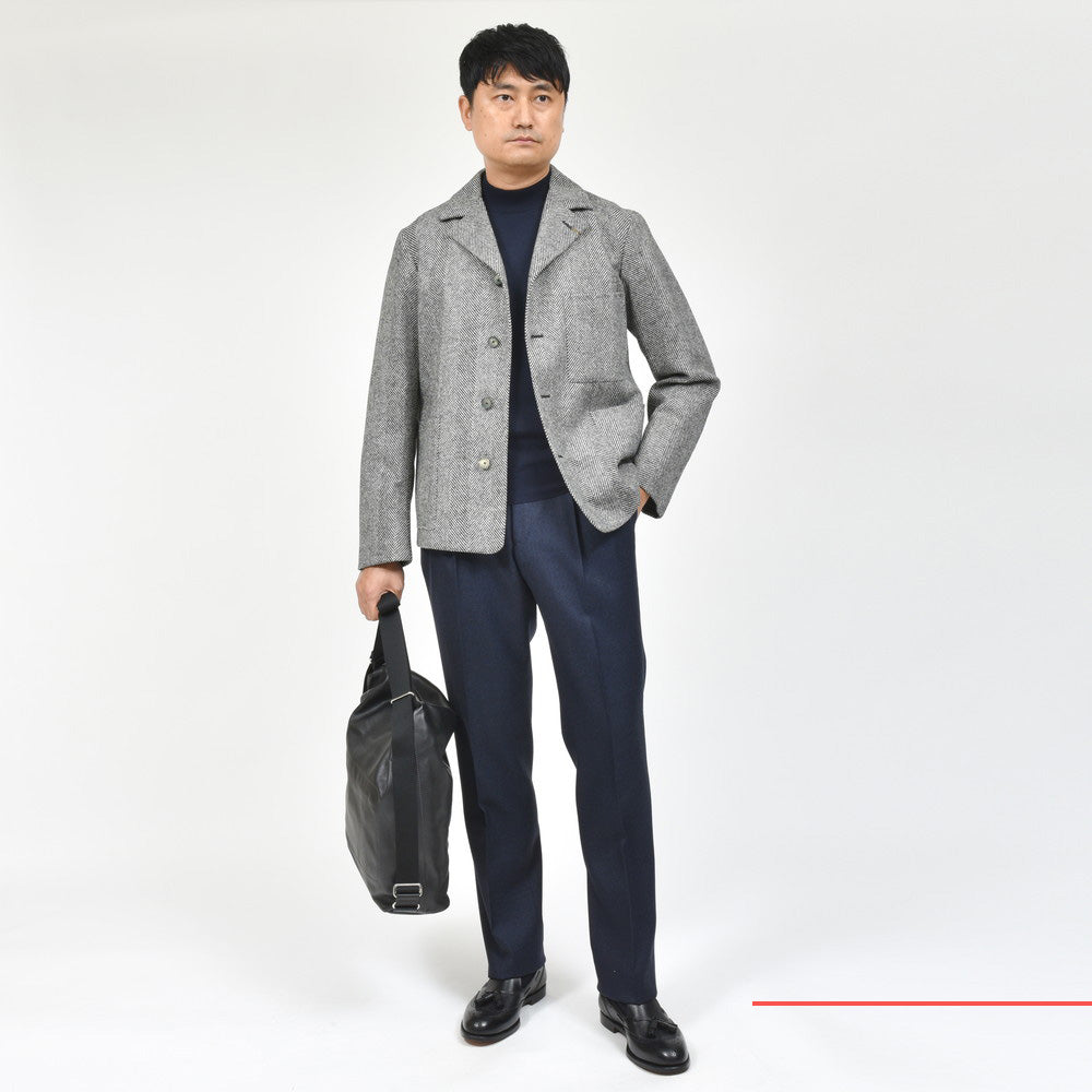 ORBIUM（オルビウム） ATELIER JACKET ウールツィードヘリンボーンアトリエジャケット 3-A5