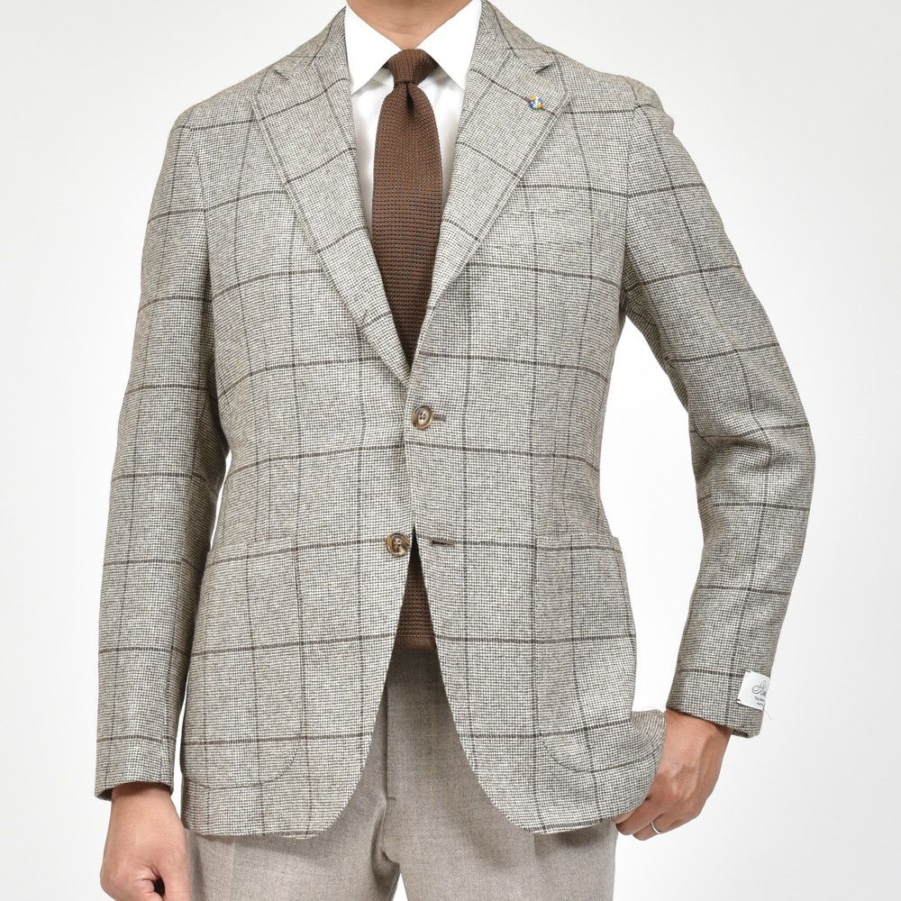 Belvest（ベルベスト） ヤクウールオーバーチェック3Bジャケット JACKET IN THE BOX G10307-23928