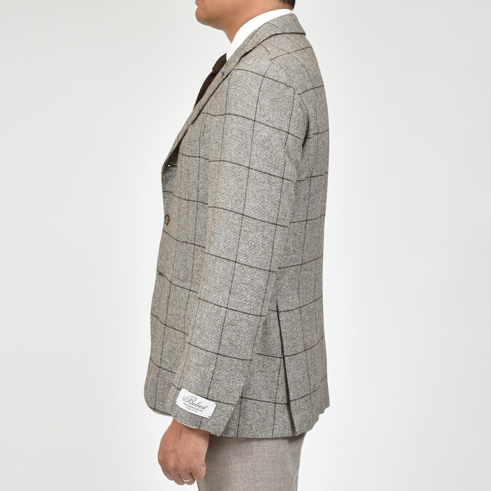 Belvest（ベルベスト） ヤクウールオーバーチェック3Bジャケット JACKET IN THE BOX G10307-23928