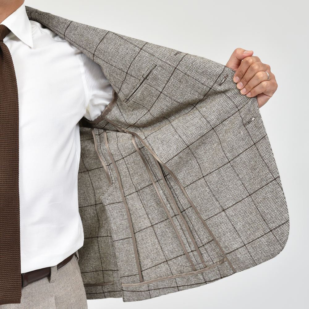 Belvest（ベルベスト） ヤクウールオーバーチェック3Bジャケット JACKET IN THE BOX G10307-23928