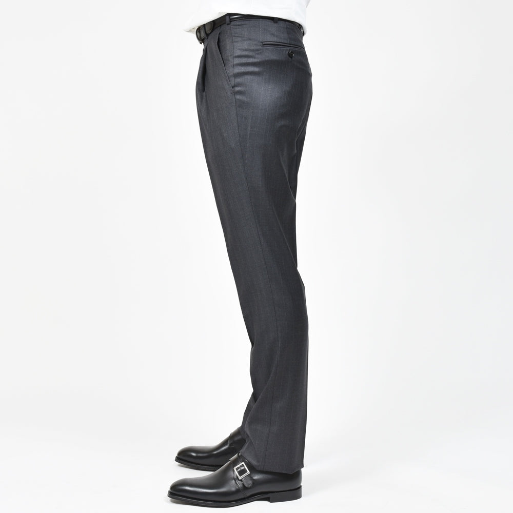 Belvest（ベルベスト） SUPER110'sウールオルタネイトストライプ3B1プリーツスーツ A305S-11931/GJ