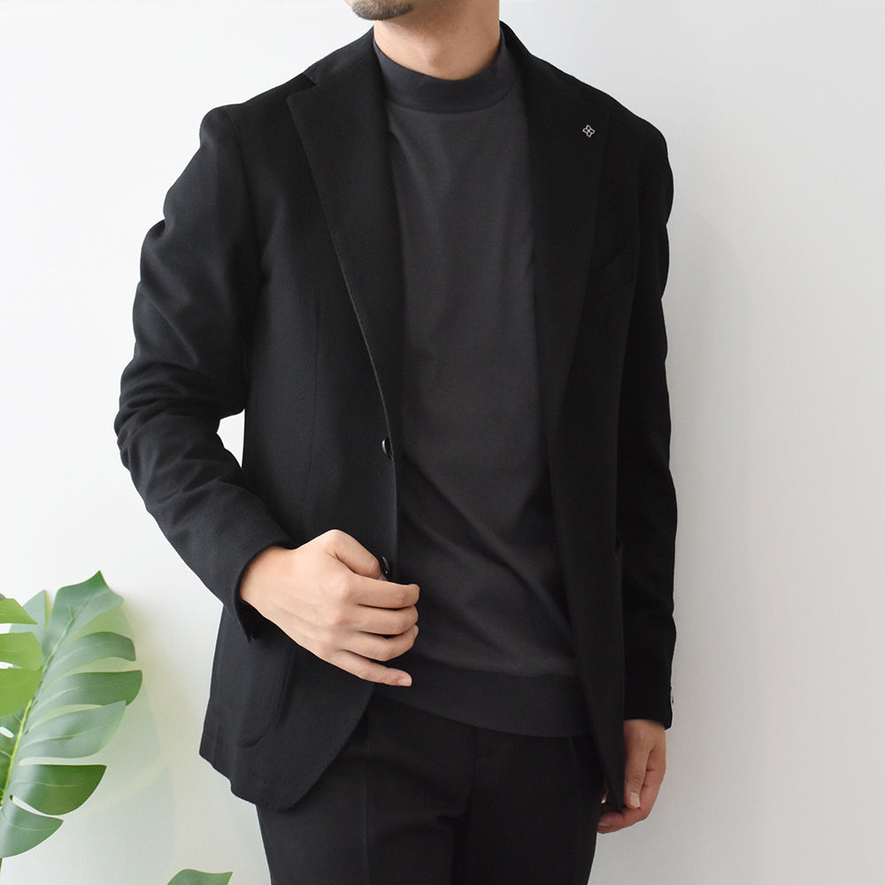 アンティーチポ / スムースコットン モックネック ロングスリーブ Tシャツ/FIANO LUNGO/smooth