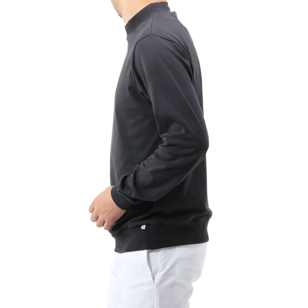アンティーチポ / スムースコットン モックネック ロングスリーブ Tシャツ/FIANO LUNGO/smooth