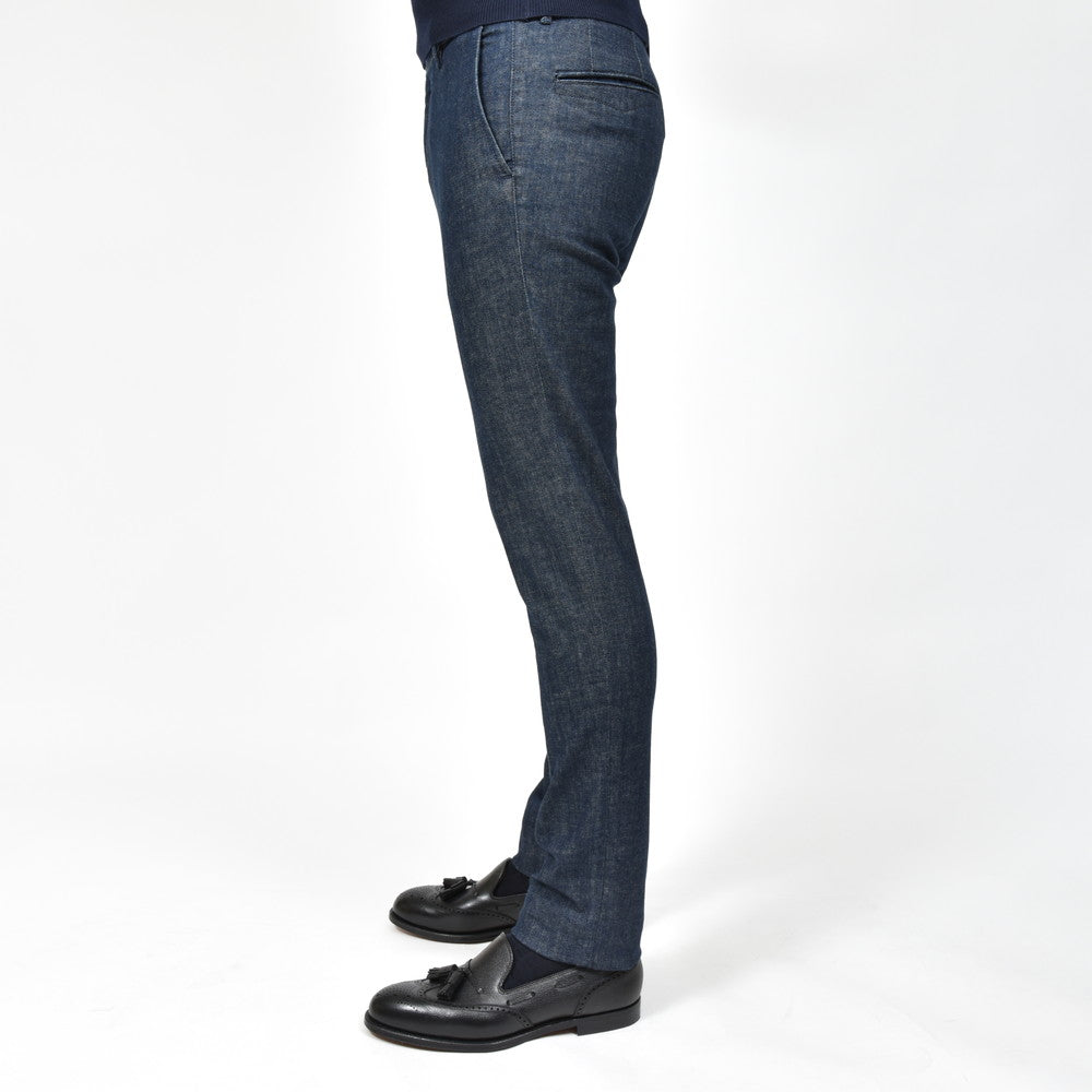 INCOTEX SLACKS（インコテックス スラックス） SLIM FIT ウォッシュドストレッチコットンデニムテーパードパンツ 18S100-40592/21560