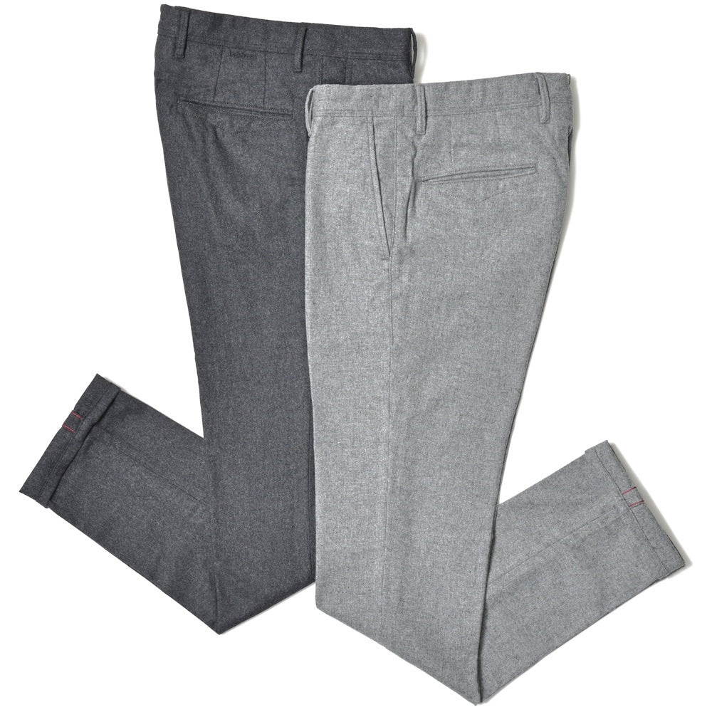 INCOTEX SLACKS（インコテックス スラックス） SLIM FIT ウォッシュドストレッチウールフランネルテーパードパンツ 18S100-4575A/21648
