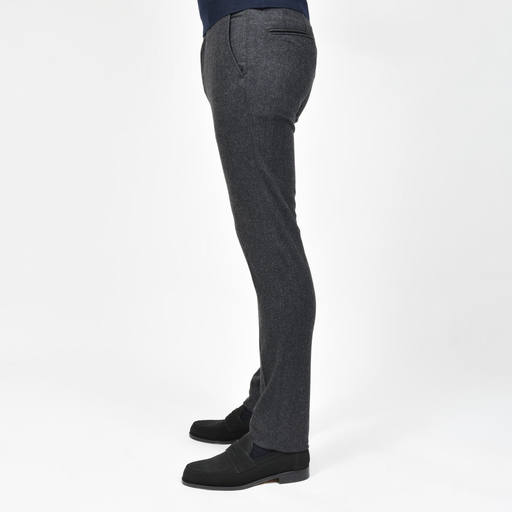 INCOTEX SLACKS（インコテックス スラックス） SLIM FIT ウォッシュドストレッチウールフランネルテーパードパンツ 18S100-4575A/21648