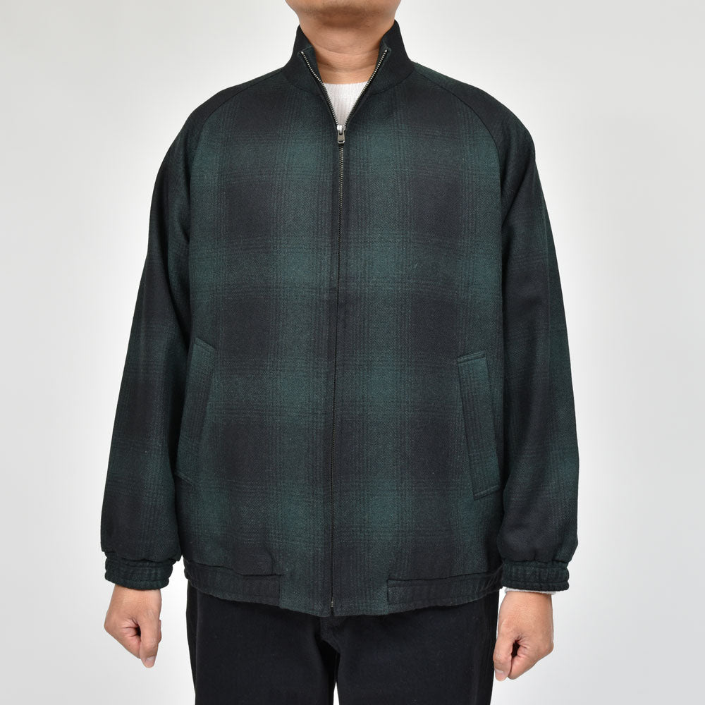 moncao（モンサオ） ウールチェックジップブルゾン M021347-C　