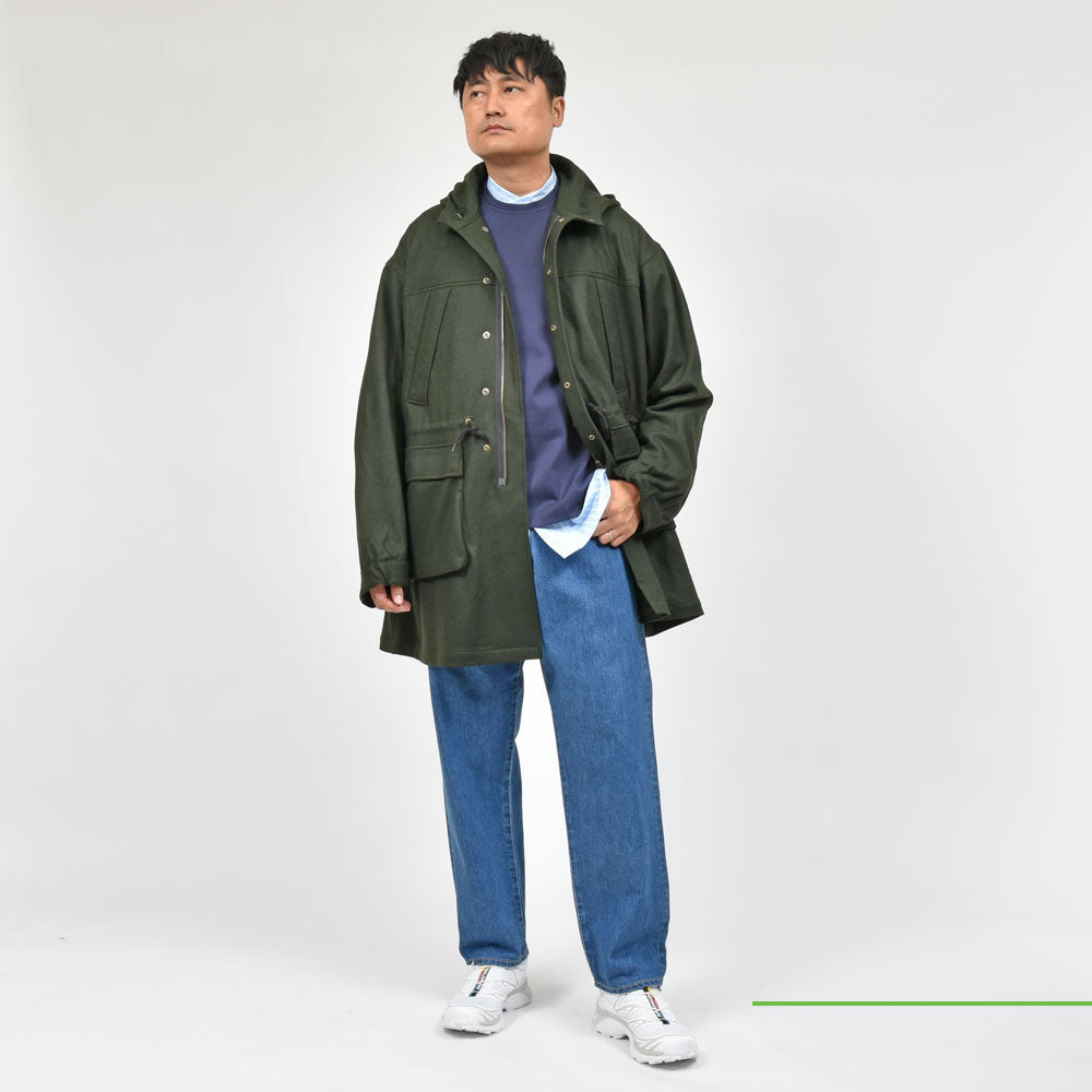 moncao（モンサオ） ウールジャージモッズパーカ M021350
