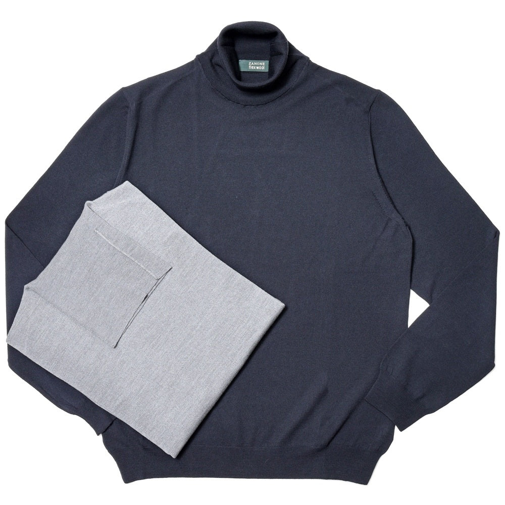 ZANONE（ザノーネ） ハイゲージストレッチウールタートルネックニット DV/SLIM FIT/810105/Z0290/25414