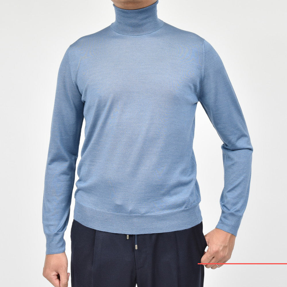 ZANONE（ザノーネ） ハイゲージカシミアシルクタートルネックニット DV/SLIM FIT/810105/ZW206/25420