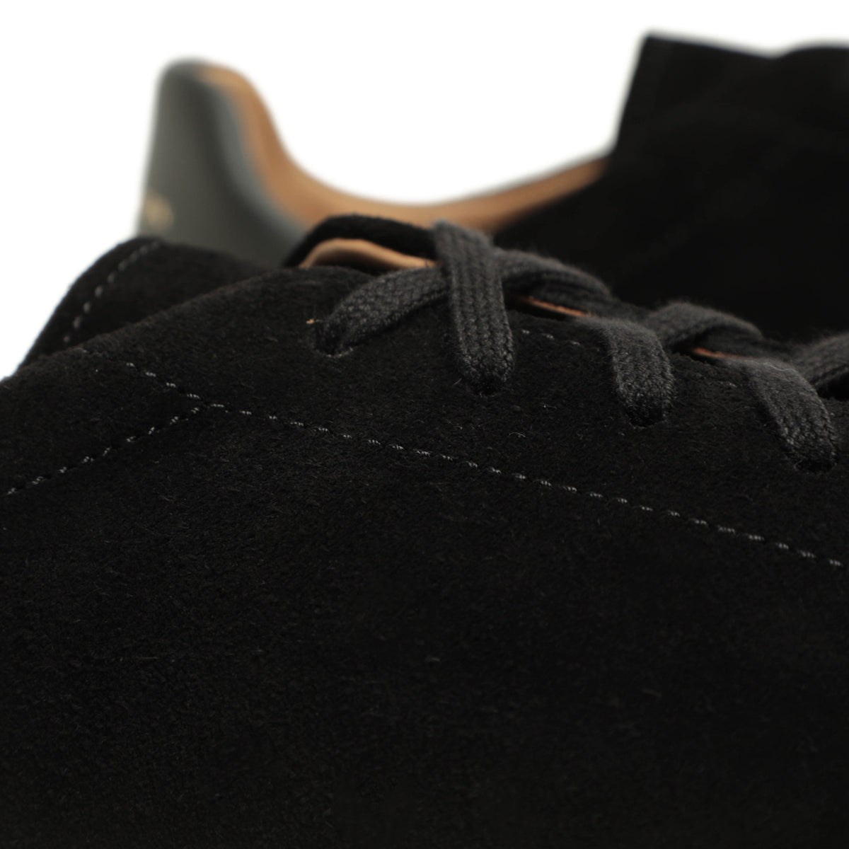 ヘンダーソン /  カーフ スエードローカット レースアップ 厚底 スニーカー / EVAソール / LEONE 12 / NERO SUEDE ブラック