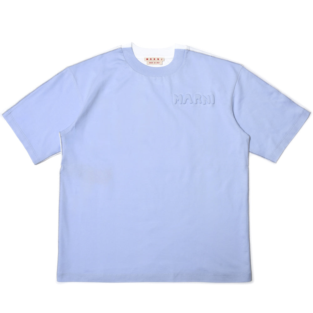 MARNI(マルニ)<BR>THJET49QX/UTC017 オーガニックコットン パディングロゴ バイカラーS/Sカットソー