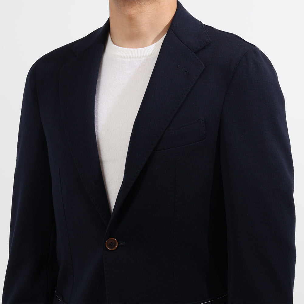 ガボ / ウールジャージー 3つボタン ジャケット(Loro Piana Fabric)/T24280/ネイビー