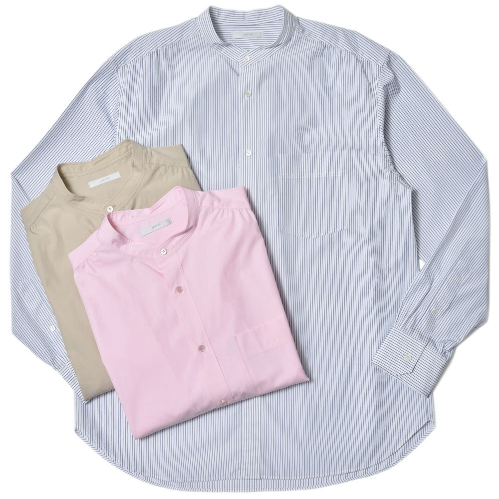 garoh（ガロウ） garoh shirts02 コットンブロードバンドカラーシャツ
