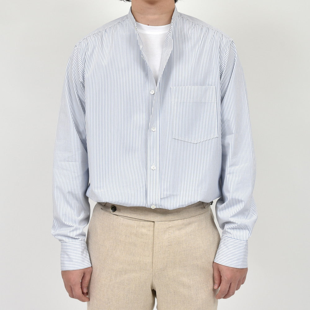 garoh（ガロウ） garoh shirts02 コットンブロードバンドカラーシャツ