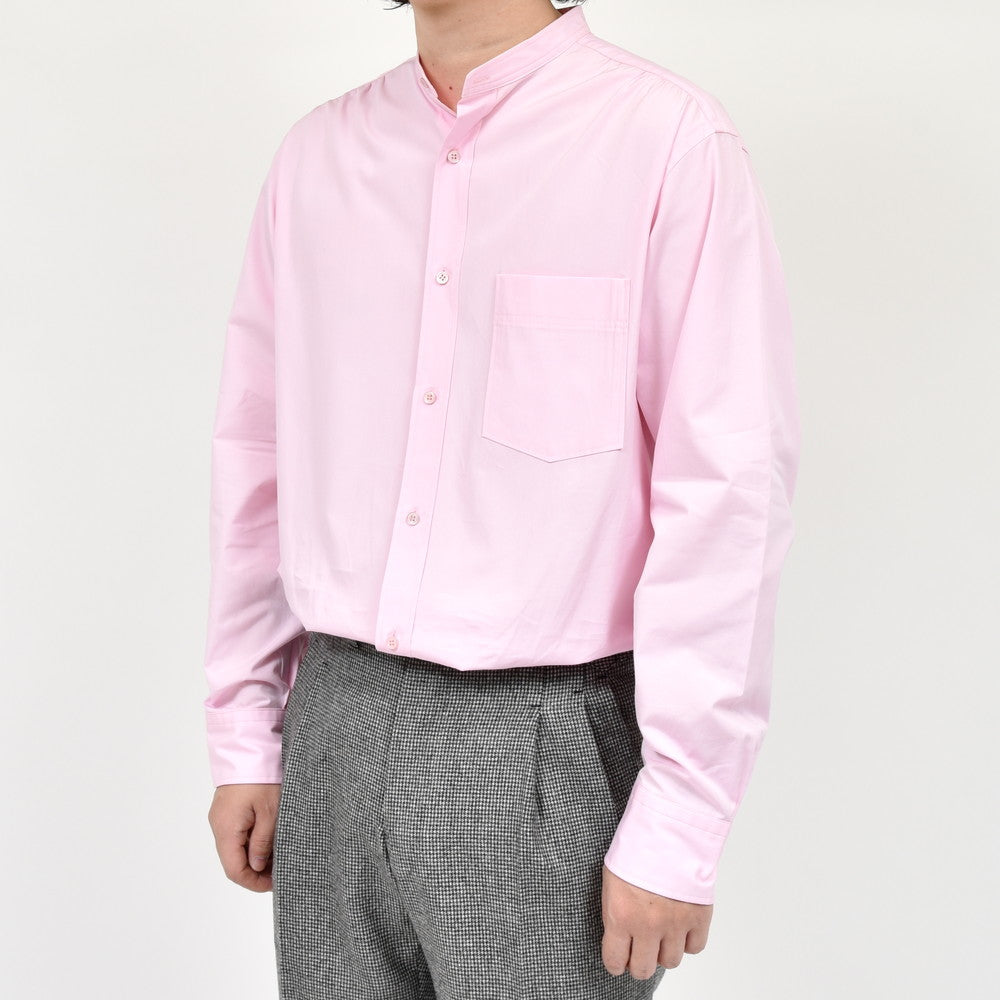 garoh（ガロウ） garoh shirts02 コットンブロードバンドカラーシャツ
