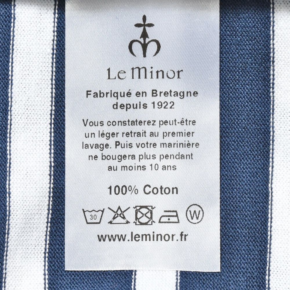 Le Minor（ル ミノア） コットンマリンボーダーL/Sクルーネックカットソー 61928H/D43