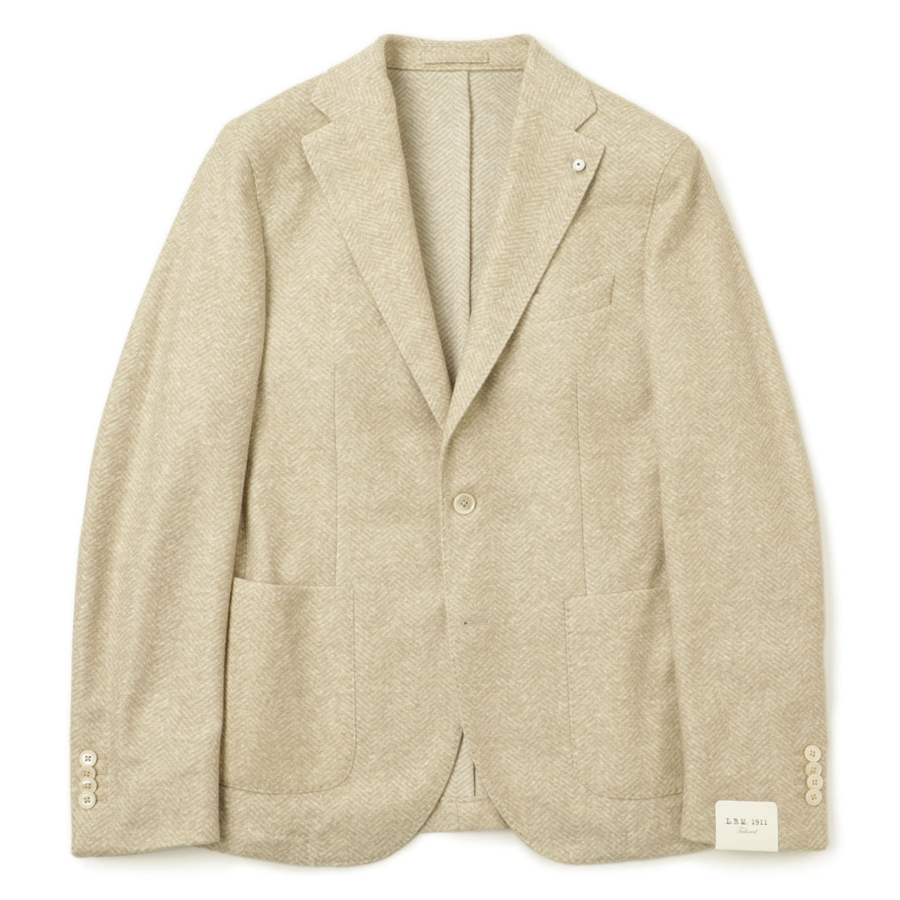 エルビーエム 1911 /  コットン アクリル ポリエステル ウール  2B ジャケット / 2811-45713 / 191-2420609 / 19 ベージュ