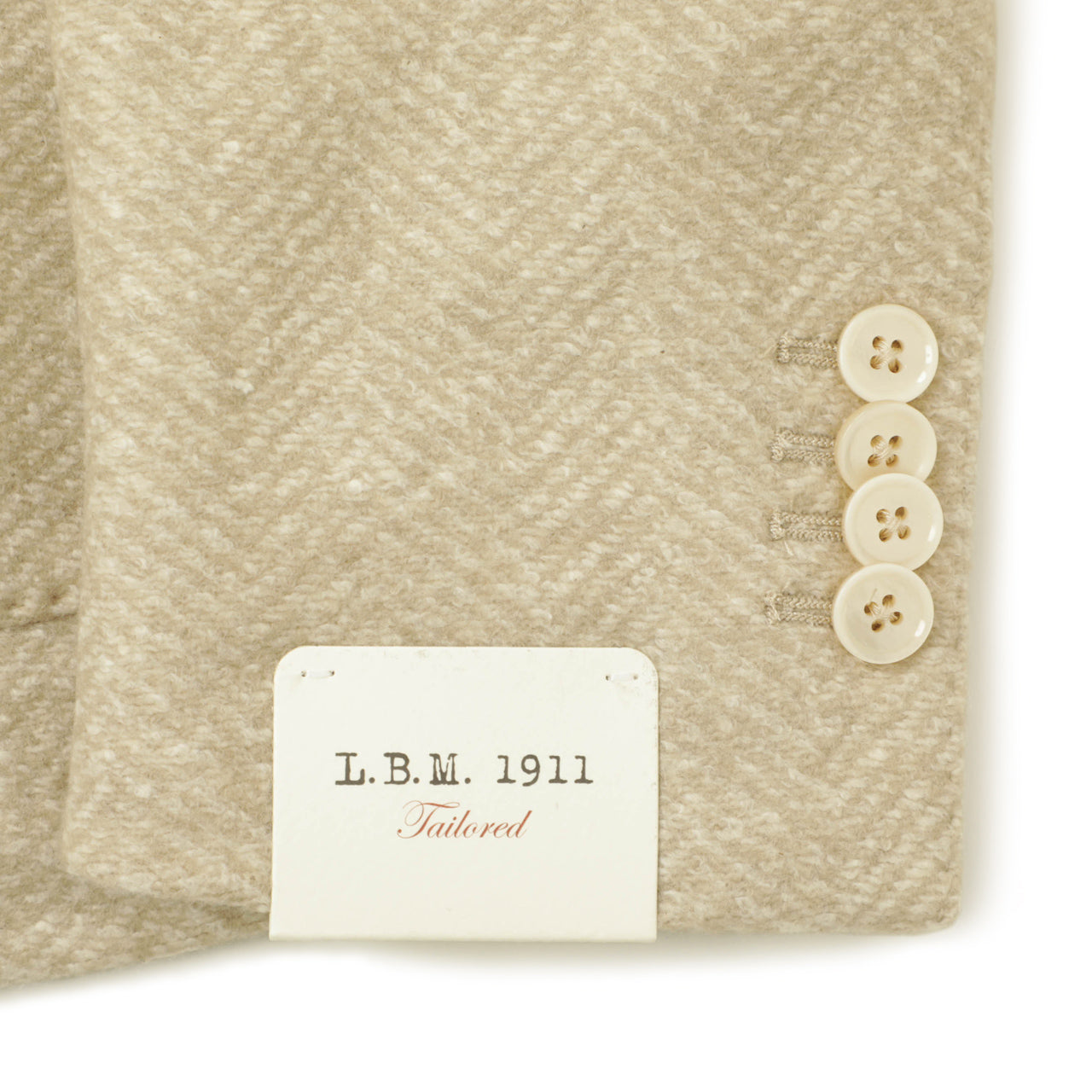 エルビーエム 1911 /  コットン アクリル ポリエステル ウール  2B ジャケット / 2811-45713 / 191-2420609 / 19 ベージュ
